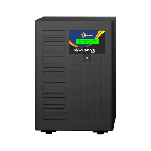 Image of Eastman Smart 3725 Pure Sinewave Solar Inverter 2500VA /24V | Reliable Power Backup for Home,Office & Shops | Intelligent, Hybrid & Solar | Warranty 36 Months on Product,10 Years Transformer