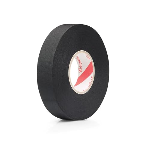 Coroplast 837X-19-25-BLK Wire Harness Tape | PET Cloth | Acrylic Adhesive | Abrasion Class D | Sound Dampening Class A | Heat Resistance 150C | Automotive Adhesive Cloth Tape | Original OEM Material