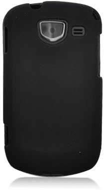 Aimo Wireless SAMU380PCLP001 Rubber Essentials Slim and Durable Rubberized Case for Samsung Brightside U380 - Retail Packaging - Black