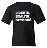 superhotapparel Music World Tour Renaissance Liberte Egalite Beyonce Youth Unisex T-Shirt (Black, Youth Medium)