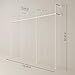 pamo Industrial Pipe Clothing Rack White Metal - 660 lbs Capacity - Wall-Mounted Clothes Racks for Hanging Clothes - Modern Walk-In Closet