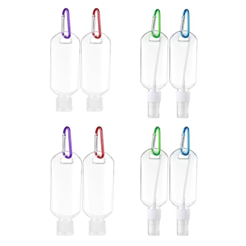 MUCKLILY Nachfüllbare Reiseflaschen 50ml aus Petg mit Schnalle...