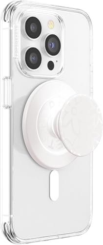 PopSockets Phone Grip for MagSafe with Kickstand, Magnetic Stand, Swappable Top, Secure Hold for iPhone MagSafe Cases, Phone & Tablet Grip - Horchata