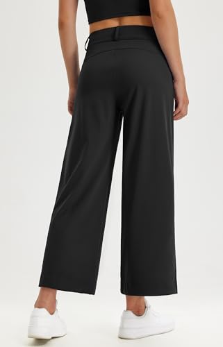 Libin Women's Wide Leg Dress Pants 27"/29"/31" High Waisted Stretch Work Casual Sweatpants Trousers with Pockets2