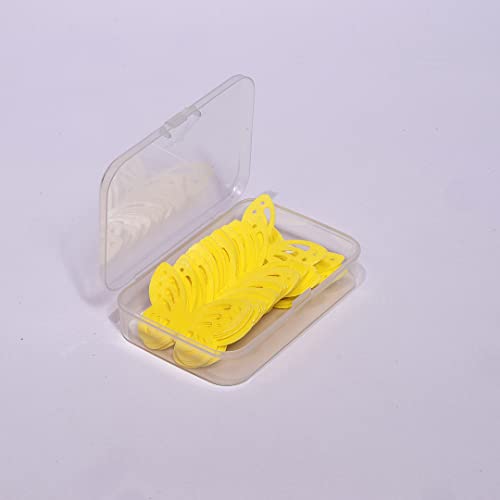 Edible Flowers -Edible Leaves -Edible Butterflies Wafer Paper Cake Cupcake Toppers For Decorating Rice Paper Food Decorations For Baking Girl Birthday Party (Yellow Butterflies60) #TOP3