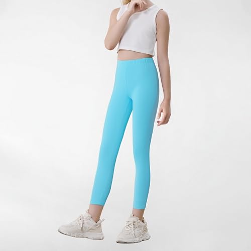 6 Pack Girls Leggings Yoga Leggings for Girls Soft Stretchy Pants Kids Basic Solid School Pants3