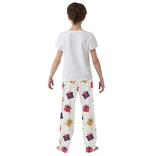 Boys' Pants Boxes Dots Long Bottoms Jogger Pants Elastic Waist Trousers with Pockets S-XL3