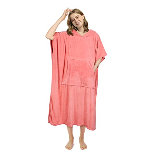 Kato Tirrinia Poncho de Surf de Plage avec Poche, néoprène Absorbant, avec Matelas à Langer, Serviette de Poncho, pour Le Surf, la Natation, pour Adultes,...