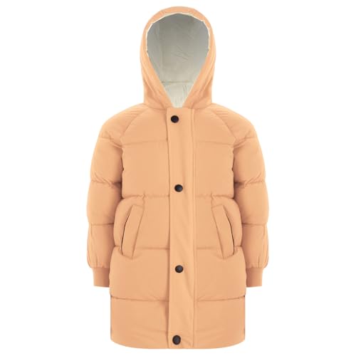 JEYPINMI Little Boys Girls Hooded Puffer Jackets Warm Quilted Coat Windproof Outwear Comfy Clothes3