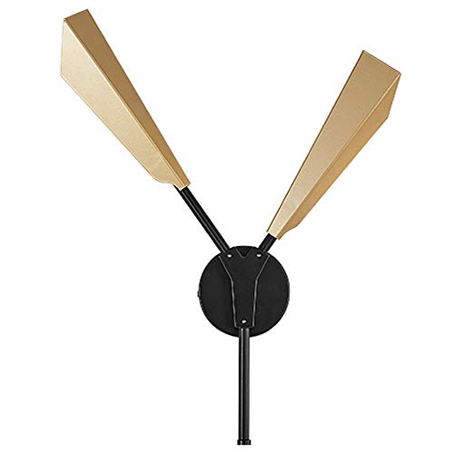 ZOUQILAI Postmodern Doppelkopf Wandleuchte Mode Wohnzimmer Wandleuchte Kreative Schlafzimmer Nachttischlampe Studie Hotel Clubhouse Led-lampen