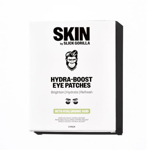 Slick Gorilla Under Eye Patches for Men Dark Circles Puffy Eyes 3 Pairs