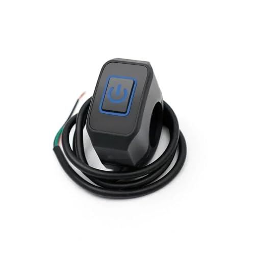 Commutateur de guidon de moto universel bouton de commutation modifié LED