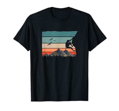 Berge Kletter Training Bouldern Boulder T-Shirt