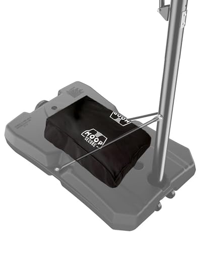 Hoop Secure Mini - The Original Solution - Heavy Duty Weighted Base Anchor for Basketball Hoops - Weather Resistant, Durable Design, Holds 200+ lbs. Patents-Pending, HOA Friendly (Mini, Black)