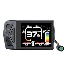 EBike Display 2.4" Ebike Screen for Tong-Sheng Mid Motor UART Protocol Z2B/Z8/Z16 5PIN Female Circular Connector&Type C Charging Port