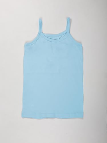 Image of KiddoPanti Girls 100% Cotton Rib Solid Camisole Tank Top Pack of 3