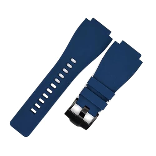 Bracelet montre Bell & Ross BR-01 BR-03 caoutchouc noir 24x35mm