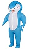 M MH ZONE Inflatable Shark Costume for Adult Funny Halloween Costumes Fantasy Cosplay Blow up Costume