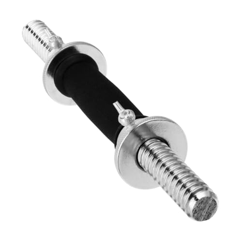 JUMPLAWN 1Pc Electroplating Dumbbell Bar Encapsulated Handle for Weightlifting Strength Training Durable Construction Secure Star Locked Collars for Arm