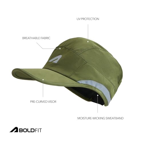 Image of Boldfit Mens Cap for Summer Lightweight & Breathable Sports Cap for Women with Adjustable Strap Moisture-Wicking Gym Cap for Running, Cricket, Outdoor & Fitness Use All-Weather Sun Protection Hat