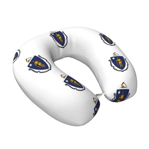 Almohada de viaje de espuma viscoelástica negra miniatura 2