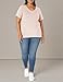Amazon Essentials Women's Plus Size Short-Sleeve V-Neck T-Shirt, Light Pink, 1X