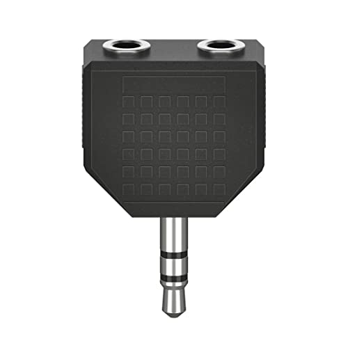 Hama Audio-Adapter, 3,5-mm-Klinken-St. - 2 x 3,5-mm-Klinken-Kupp., Stereo