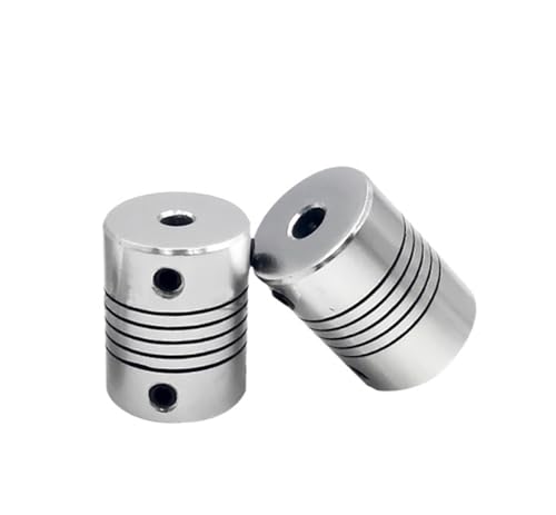 Rigid coupling,Stainless steel rigid coupling 1pcs D19L25 Aluminum Flexible Coupling CNC Stepper Motor Coupler Encoders Engraving Machine(5mm x 7mm)