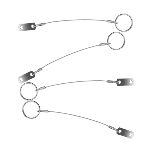 BRIGHTFUFU Stainless Steel Safety Tether Cable Lanyard Wire for Boat Motorcycles Snowboards