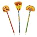ToyPlaya Fast food Theme Squishy Snacks Pens with pizza, taco, and hamburger topper (3x pcs)