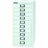 BISLEY MultiDrawer, 29-serie, DIN A4, 10 laden, metaal, 696 verkeerswit