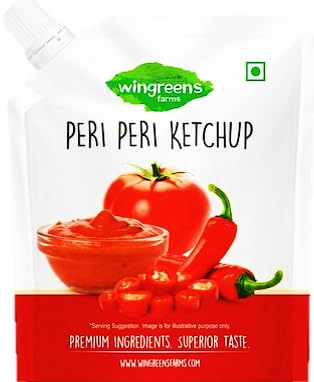 Wingreens Farms- Peri Peri Ketchup, 450g