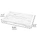 Luxspire Resin Vanity Tray, Bathroom Toilet Tank Storage Tray, 10.03 x 5.9 in Kitchen Sink Trays Decorative Serving Tray, Vanity Countertop Organizer for Makeup Towel Perfume Holder, M, White Marble