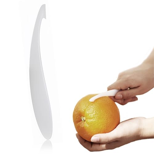 CATOR 1 Stück Kunststoff Orange Schäler, Orangenschäler Langgriff Orange Schäler Werkzeug apfelsinenschäler kartoffelschäler Weiß CATOR 1 Stück Kunststoff Orange Schäler, Orangenschäler Langgriff Orange Schäler Werkzeug apfelsinenschäler kartoffelschäler Weiß