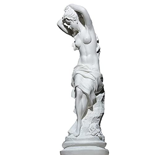AD&HD Venus Diosa Griega Estatua Nacimiento de Venus Hecho a Mano Arte Escultura Estilo Europeo Colección Blanco (Color : Resin, Talla : 12x12x30cm(5x5x12inch)) Cover