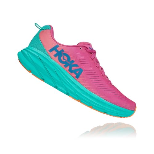 HOKA ONE ONE Women's Rincon 3 Pink/Teal Running Shoes Size: 7.5 - Afbeelding 3