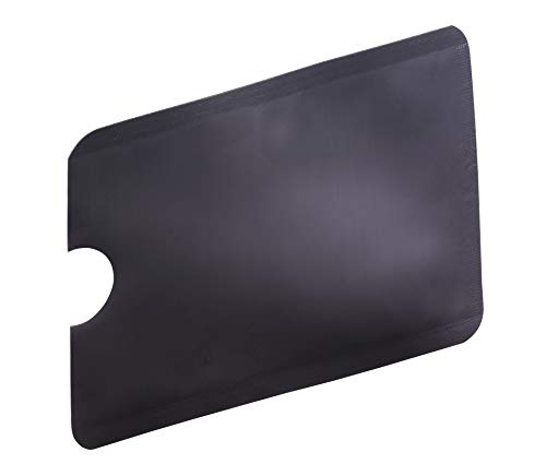 12x KTX7® RFID Schutzhüllen für Kreditkarten, Personalausweis, EC-Karten, Bankkarten (Schwarz)