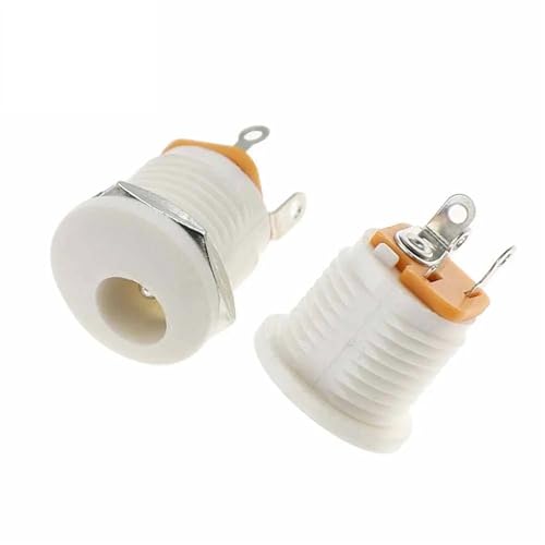 Conector CC de 5,5-2,1 mm con tuerca trasera DC-022 toma de corriente estable 5