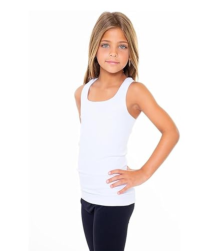Girls Tank Tops Size 7-10 – Racerback Dance Cheer Gymnastics & Athletic Shirts for Sports Undershirts Layering2