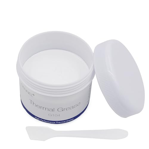 GENNEL G104 200g Thermal Conductive Paste, Silicone Thermal Compound Grease, Heatsink Paste for CPU Radiator Coolers LED Printer Chipset Cooling