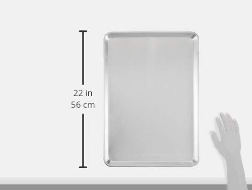 AmazonCommercial Aluminum Baking Sheet Pan, 21 x 15 Inch, Pack of 2