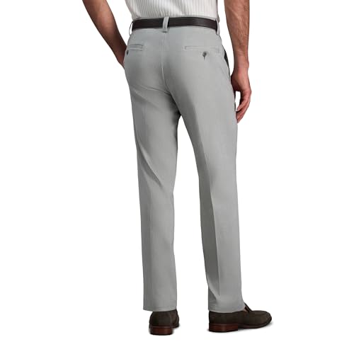 Image of Haggar Men's Cool Right Performance Flex Straight Fit Flat Front Pant