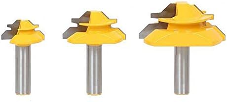 1/2 Shank Router Bits, 45 Degree Lock Miter Router Bit Glue Joint Router Bit Woodworking Cutter Tools Set