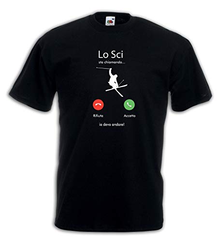 Settantallora - T-Shirt Maglietta J3680 lo Sci Mi