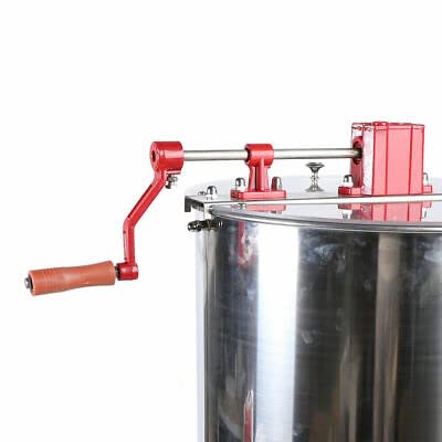 NeNchengLi 4 Waben Manuell Honigschleuder Handhonigschleuder Extractor Schleuder Edelstahl – Bild 7