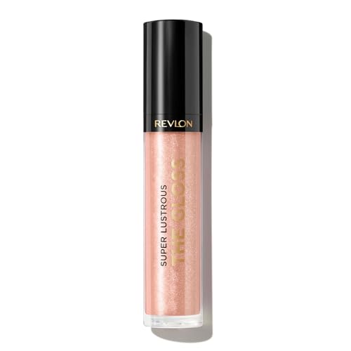 Image of Revlon Super Lustrous Lip Gloss, Non-Sticky, Hydrating, High Shine Finish, 205 Snow Pink, 0.13 oz