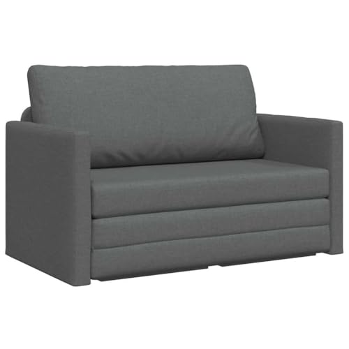vidaXL Canapé-Lit 110cm Gris foncé Tissu, Canapé Moderne, canapé rectangulaire Compact, canapé...