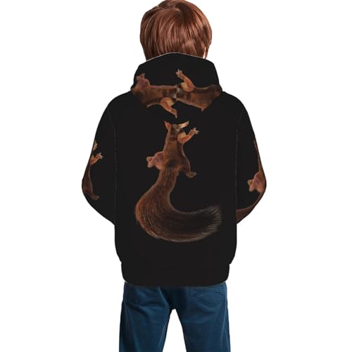 Squirrel Boy, Girls Sports Shirt Youth Pullover Fashion Hooded Sweatshirt2