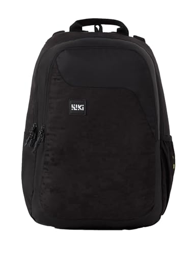 Image of Wildcraft Wiki 1 30L Laptop Backpack for Men & Women | Fits 15.6 inch Laptop | Padded Shoulder Straps, Multi Compartments, Anti-Theft Zippers | School & College Bag | Jacquard Pattern Black
