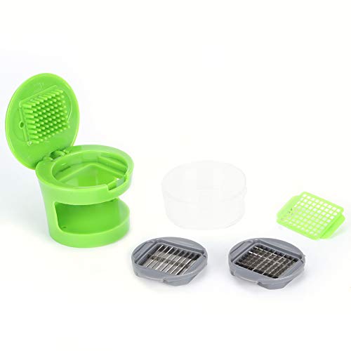 Garlic Press - Multifunction Vegetable Fruit Ginger Chopper for Convenient Kitchen Countertop Cutting and Mincing